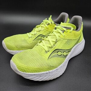 Saucony Kinvara 14 (Mens 9.5)‎ Running Shoes Citron Highlighter Yellow Sneakers